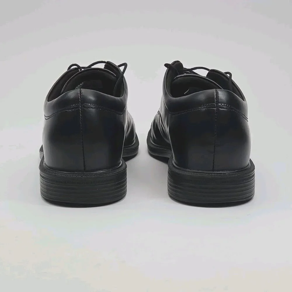 Rockport Shoe Oxford Dress Men Sz 10N Narrow Black Leather KineticAir Waterproof